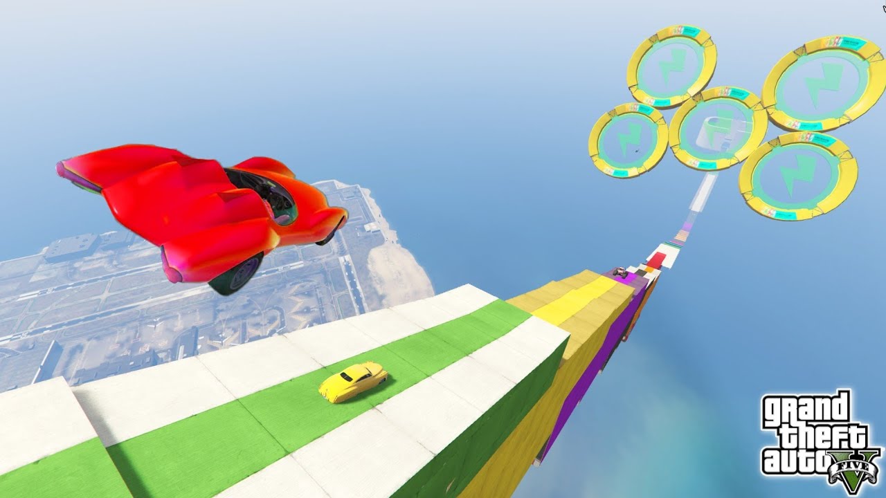 100.000% People Play Candy crush After This Mega Ramp Challenge in GTA 5!