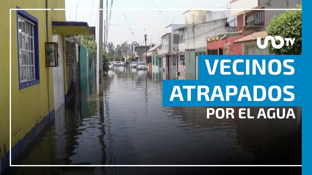 Lluvias inundan colonias de Gustavo A. Madero y dejan 100 casas afectadas