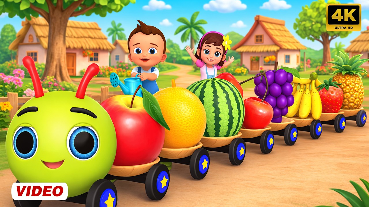 फलों की रेलगाड़ी (छुक छुक रेलगाड़ी) और मनोरंजन से भरपूर राइम्स | Fruits Train | Tim Tim Rhymes