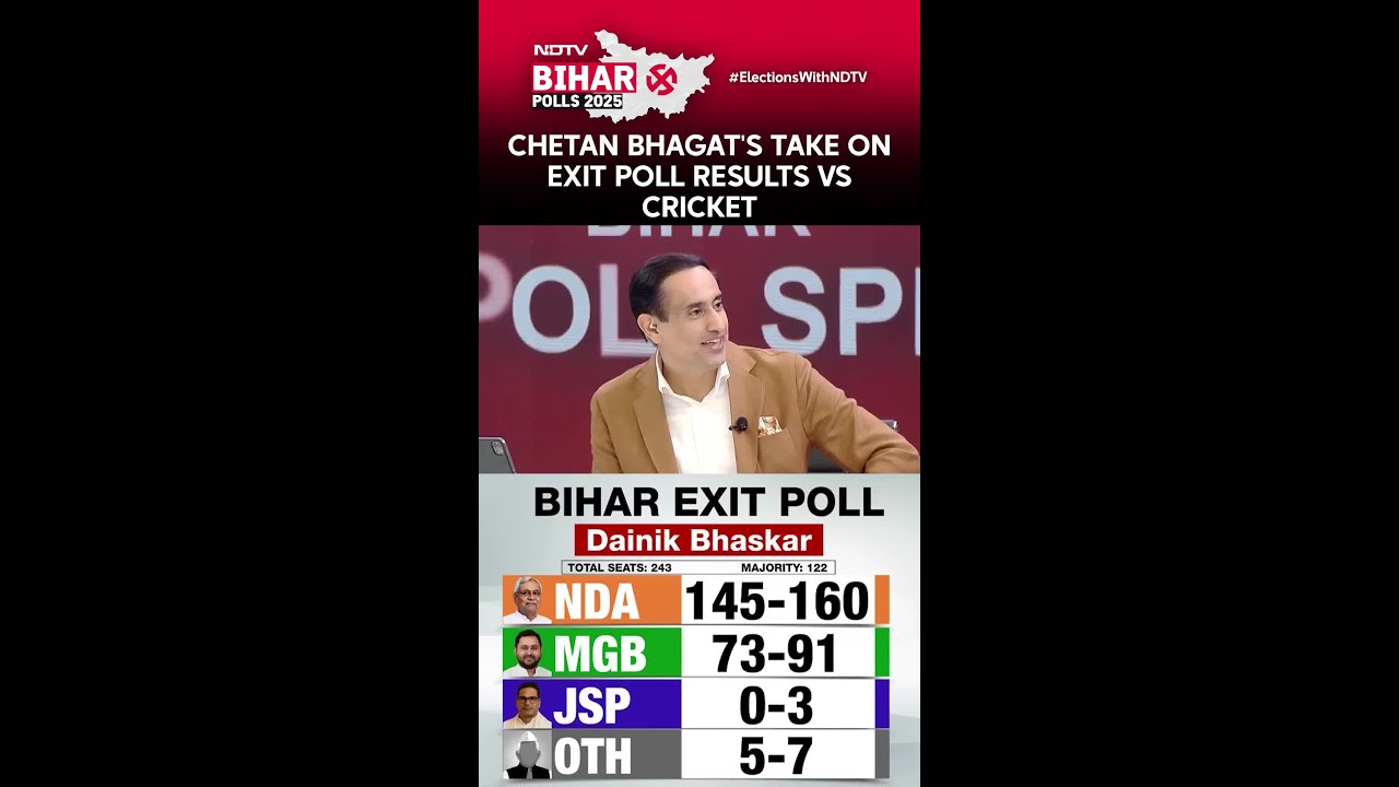Bihar Exit Poll 2025 | Chetan Bhagat's Take On Exit Poll Results Vs Cricket