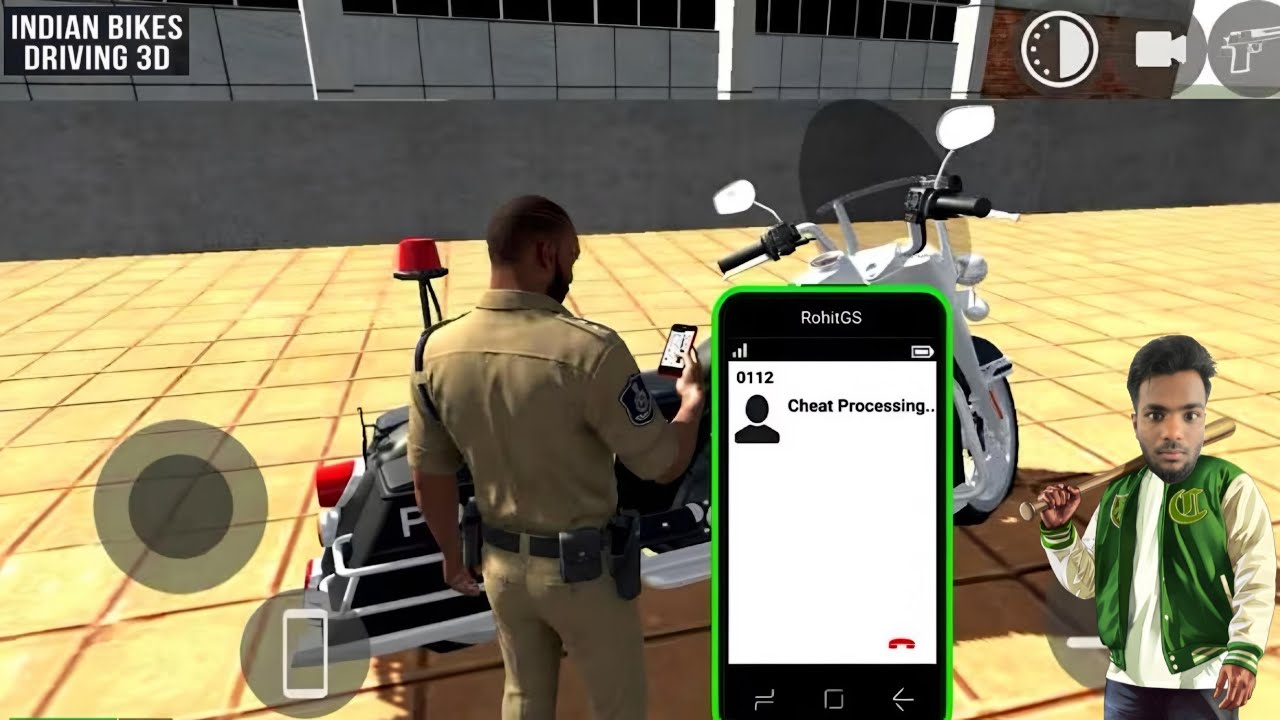 POLICE BIKE CHEAT CODE IN INDIAN INDIAN BIKE DRIVING 3D😱
