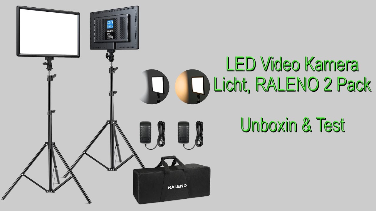 Raleno LED Video Kamera Licht