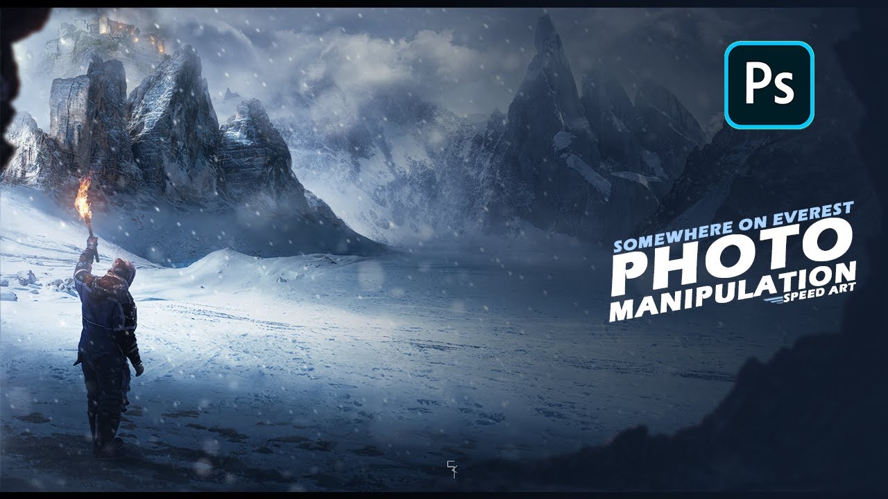 Somewhere on everest/Timelapse photo manipulation/speed art