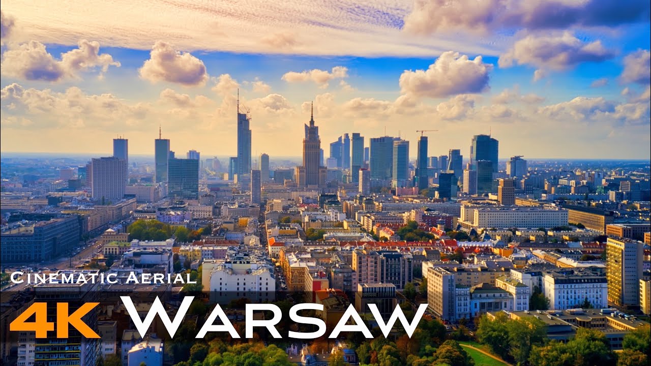 WARSAW 🇵🇱 Warszawa Drone 4K Aerial  | Poland Polska