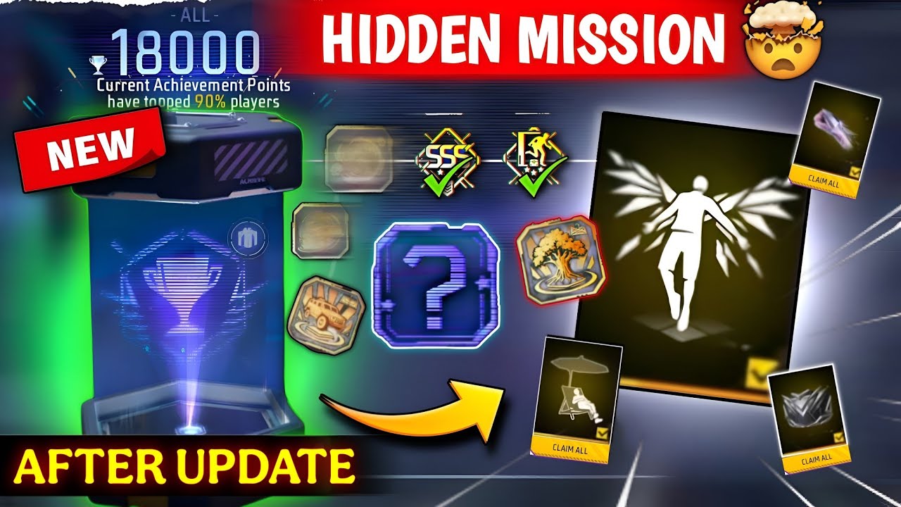 GOOD News😍 New HIDDEN Achievement Mission 🥳| How To Complete All Achievement Mission in Free Fire