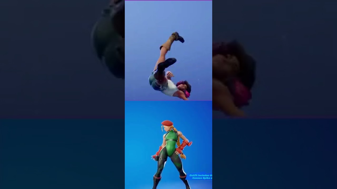 Cannon spike and the breaking dance emote