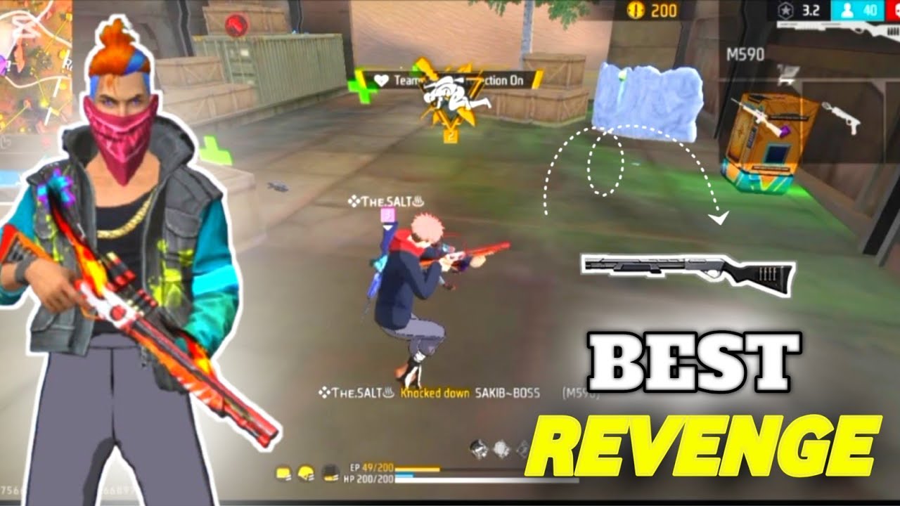 M-590 BEST REVENGE IN GAME😂😱 !! সেরা গেম @thesalt2025 