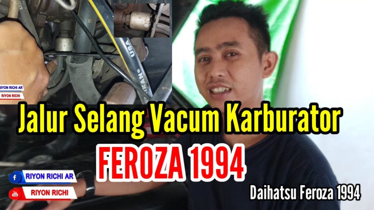 Jalur Selang Vacum Karburator Feroza 1994