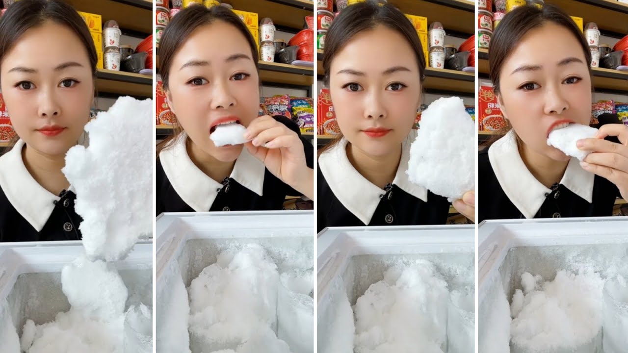 ONLY BITES / FREEZER FROST EATING / ASMR / SOLO BY RENNAYA