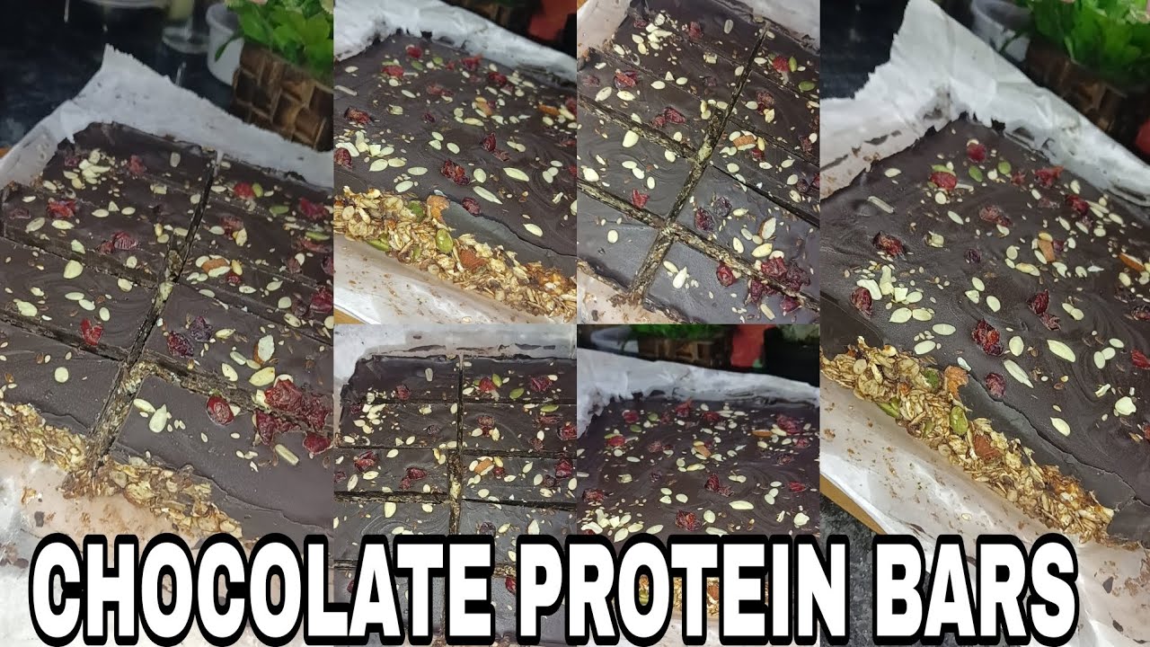 CHOCOLATE PROTEIN BARS RECIPE..HIGH PROTEIN BARS..DAILY SNACK IDEAS..|| SMITA KITCHEN CRAFT ||