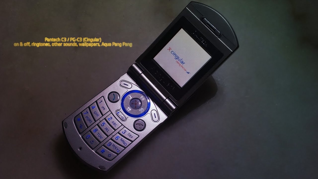 Pantech C3 / PG-C3 (Cingular) on & off, ringtones, other sounds, wallpapers, Aqua Pang Pang