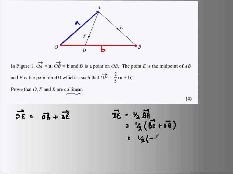 Vectors - Collinear Vectors problem 1
