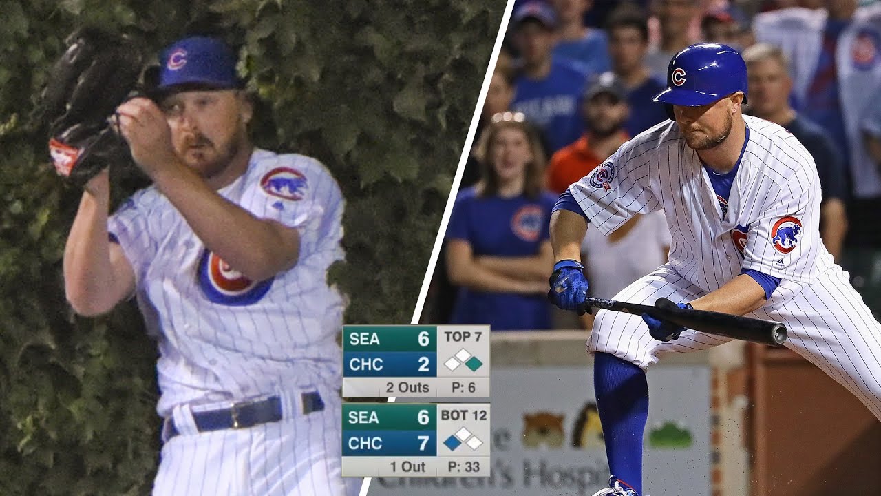 This Cubs comeback had EVERYTHING! | Pitcher-playing-OF web gem, Jon Lester batting heroics