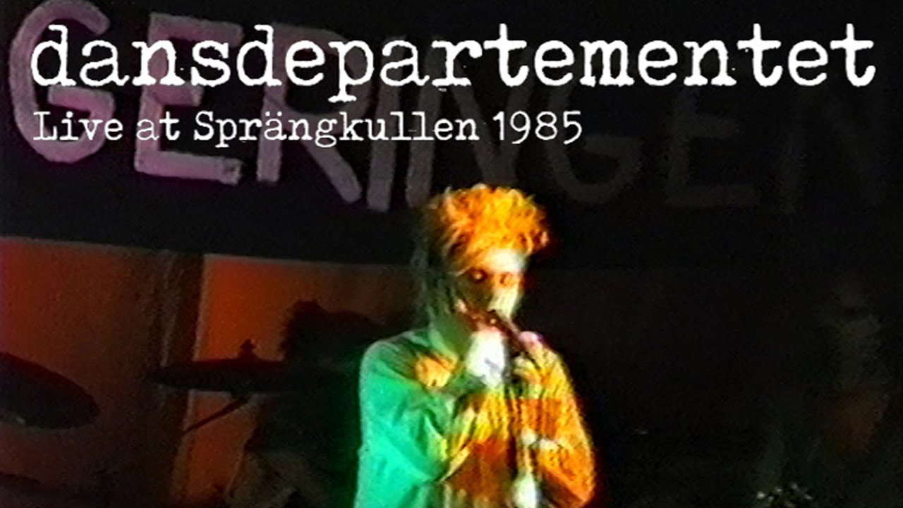Dansdepartementet live at Sprängkullen in Gothenburg, Sweden -85 Postpunk, new wave, punk, noiserock