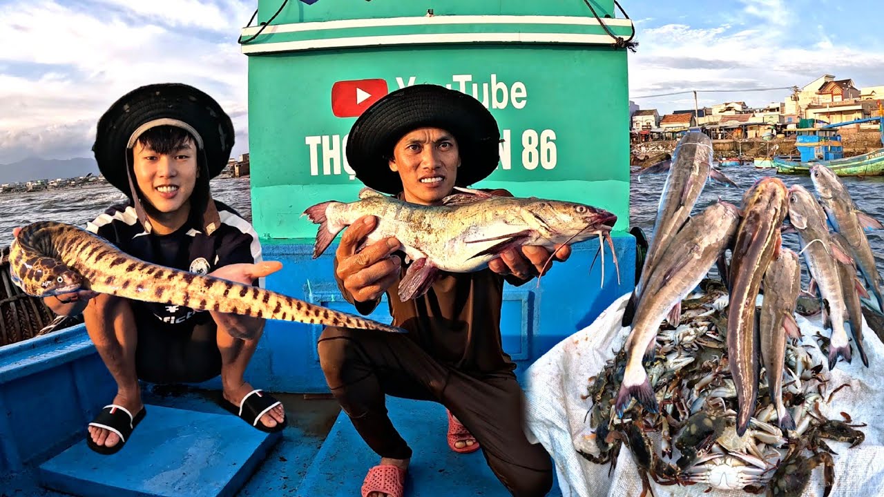 CÁ Này Rất To Chui Vào Bẫy Đặt Được 10 Kg Cá Và Cua Mùa Biển Động | P 777