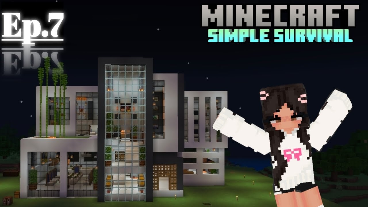 I Made A Beautiful House In My Survival World | Minecraft Survival Series | Ep.7