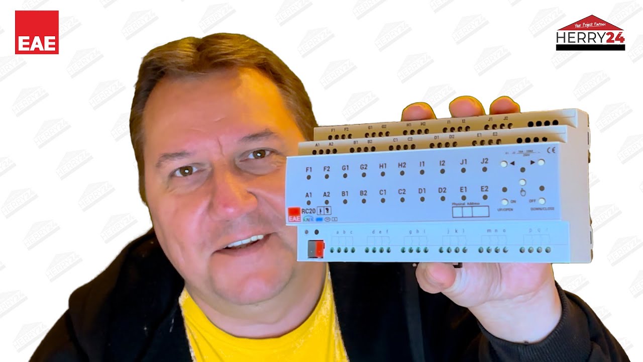 KNX Aktor mit 20 Ausgängen und 18 fach Binäreingang für die Verteilung