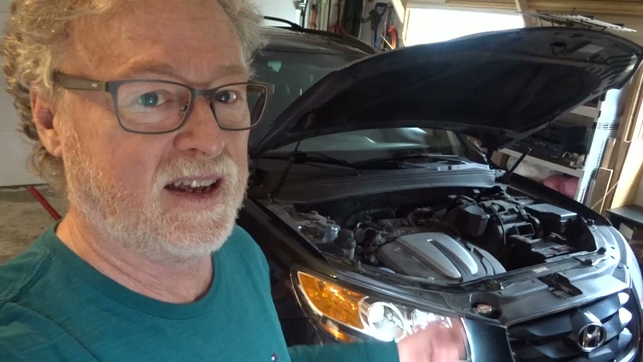 Как заменить опору коробки передач в Hyundai Santa Fe V6 2010 года выпуска