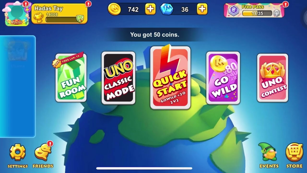 Applied some silver & gold stretch in Facebook Uno Card Game, let&rsquo;s see what I can get~ ^^