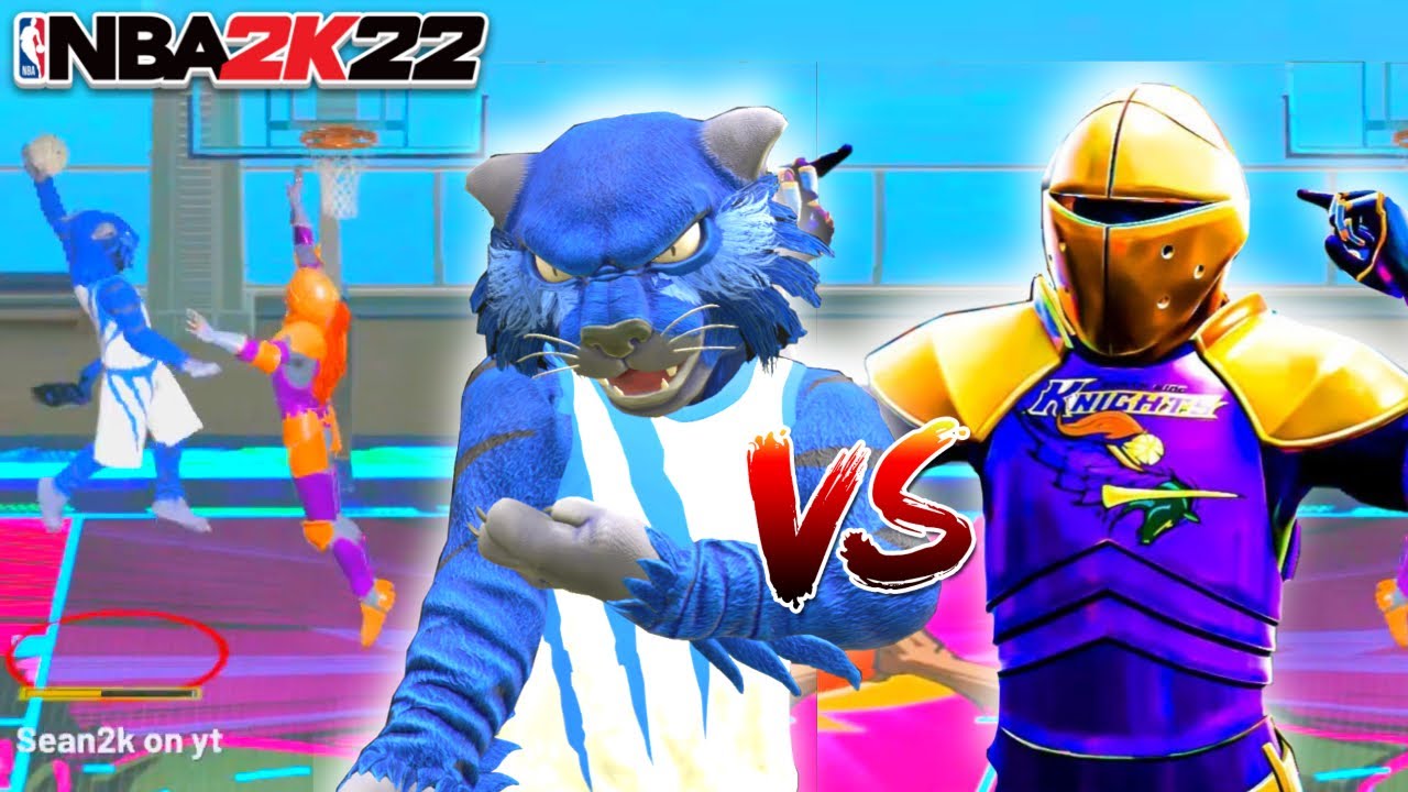 Mascot wars NBA 2K22! Knights vs Wildcats mascot | Battle of the best build 2k22
