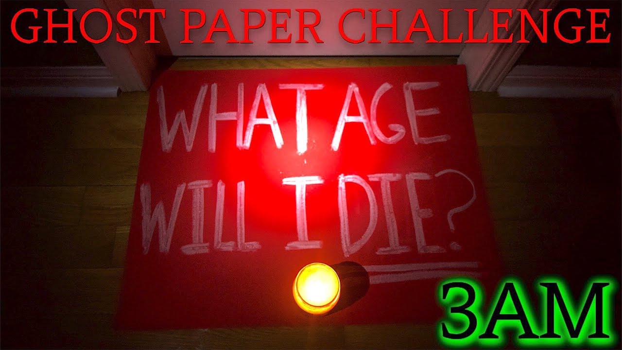 THE MOST SHOCKINGLY SCARY GHOST PAPER CHALLENGE AT 3AM EVER! (GONE WRONG)