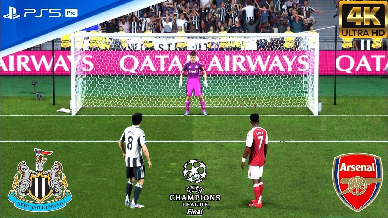 EA FC 26 - Арсенал против Ньюкасл Юнайтед | Финал Лиги чемпионов 2026: серия пенальти [PS5 PRO 4K60]