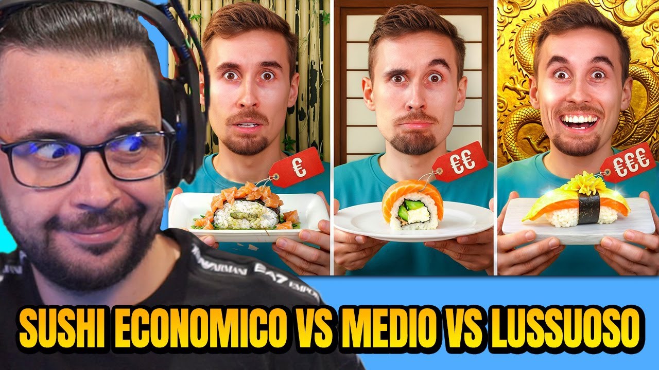 REAGISCO A: PROVO SUSHI ECONOMICO vs LUSSUOSO! dei DF