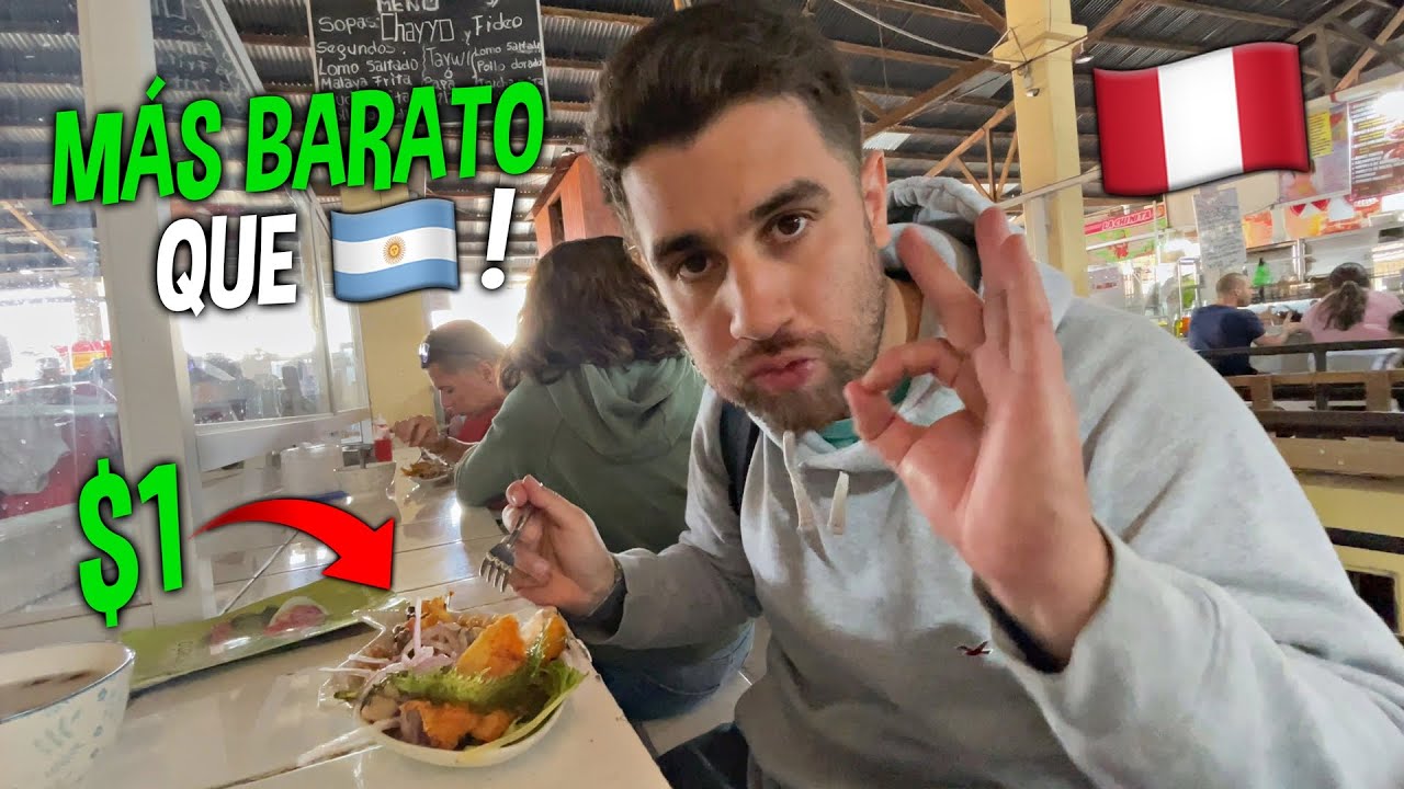 Argentino PRUEBA COMIDA PERUANA por PRIMERA VEZ 🇵🇪 🇦🇷 | Mercado San Pedro, Perú #5