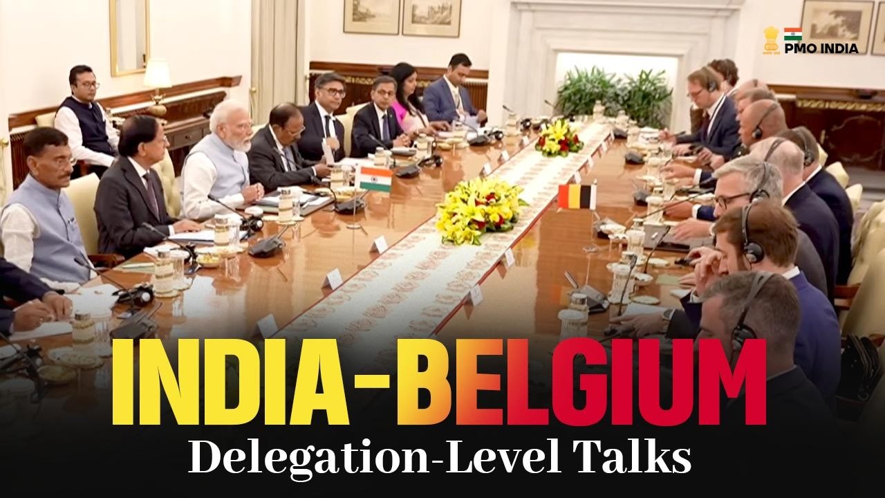 PM Modi, Belgium PM Bart De Wever hold delegation-level talks in New Delhi