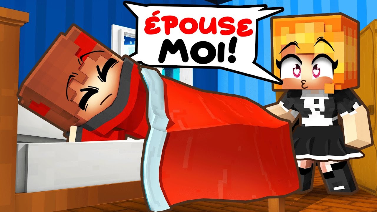 Ma baby-sitter folle CRUSH sur moi sur Minecraft !