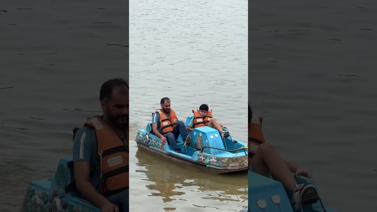 #boating in #Sukhna lake #Chandigarh