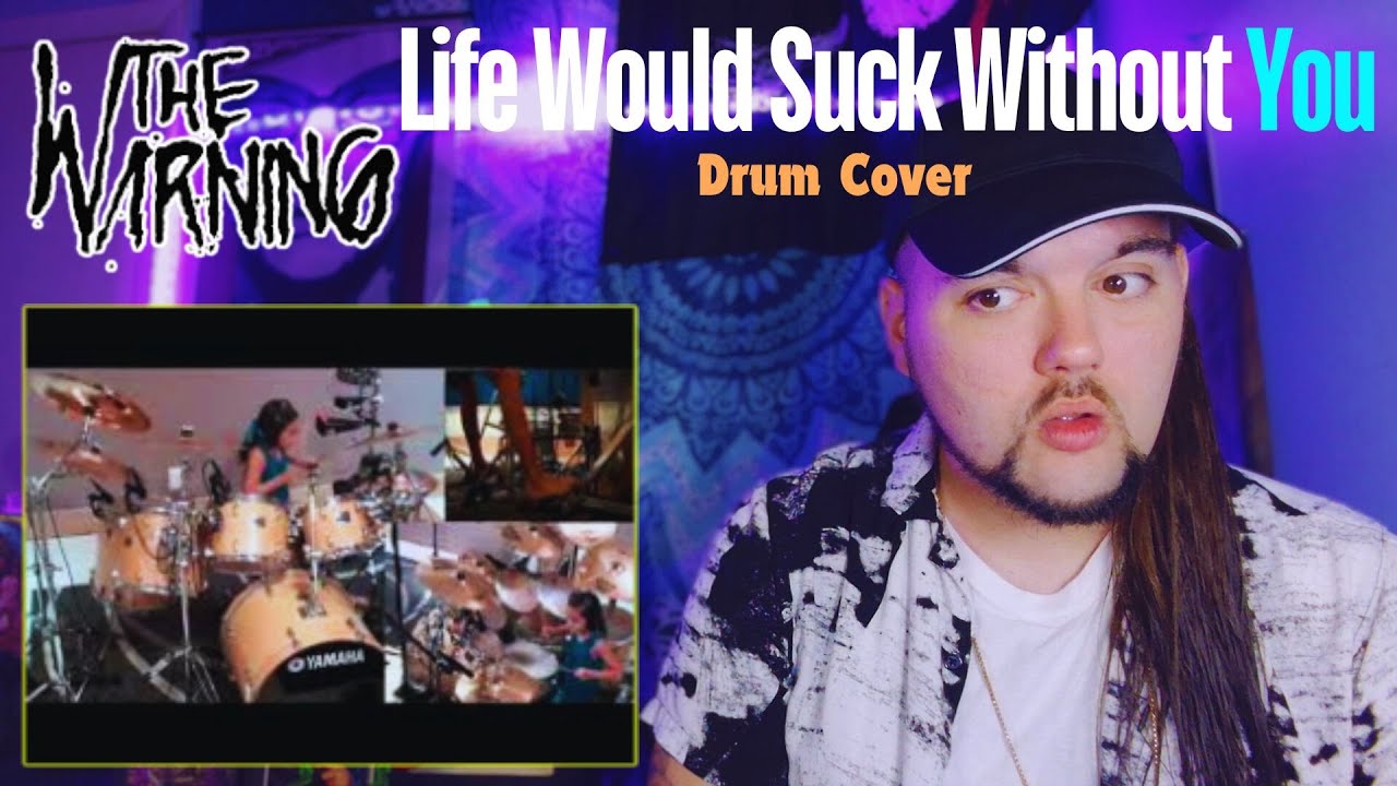 Drummer reacts to The Warning's Paulina at TEN Years Old (My Life Would Suck Without You Cover)