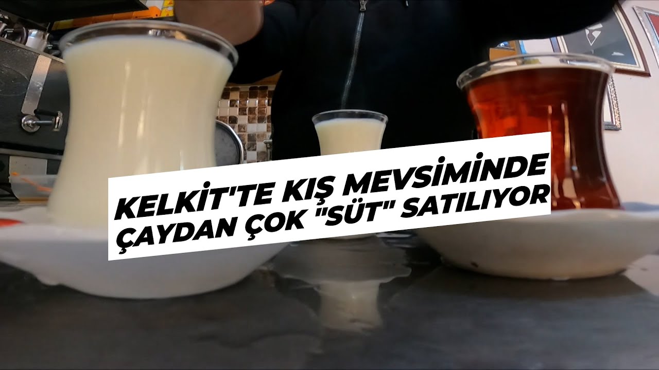 Kelkit'te kış mevsiminde çaydan çok süt satılıyor