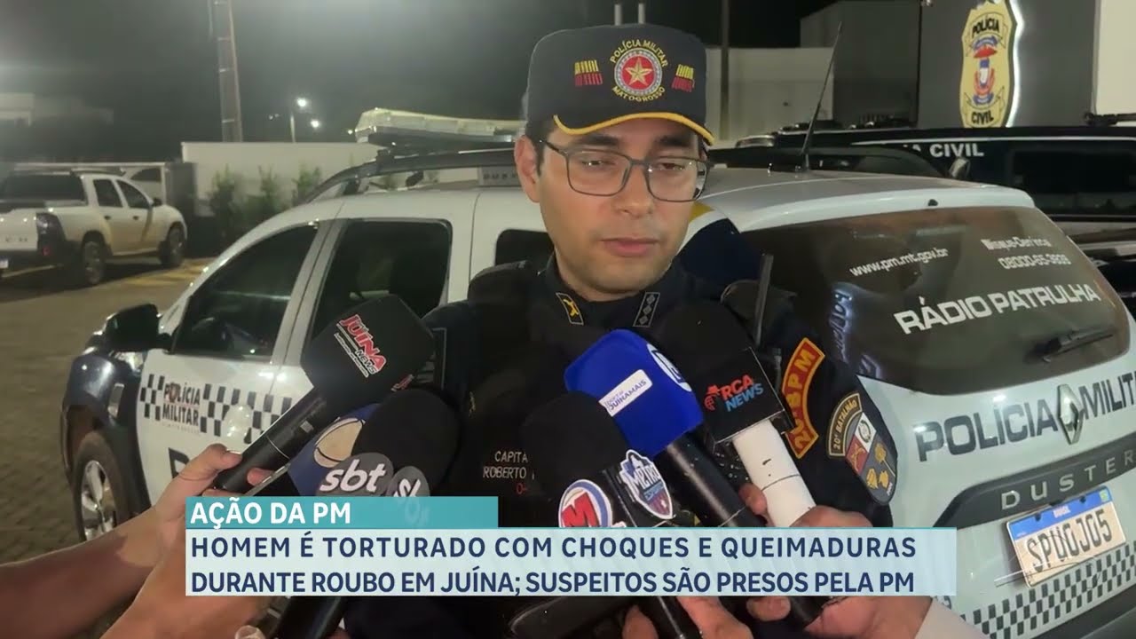 HOMEM É TORTURADO COM CHOQUES E QUEIMADURAS DURANTE ROUBO EM JUÍNA; SUSPEITOS SÃO PRESOS