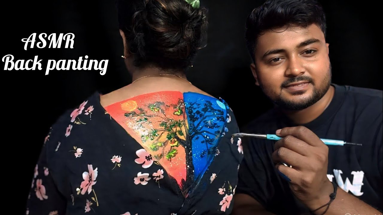 ASMR Day And Night Relaxing Back Panting 🎨