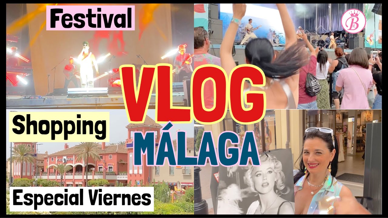 VLOG!! 💜 Festival 🎤 y Shopping 🛍 en Málaga || Shopping con Belén