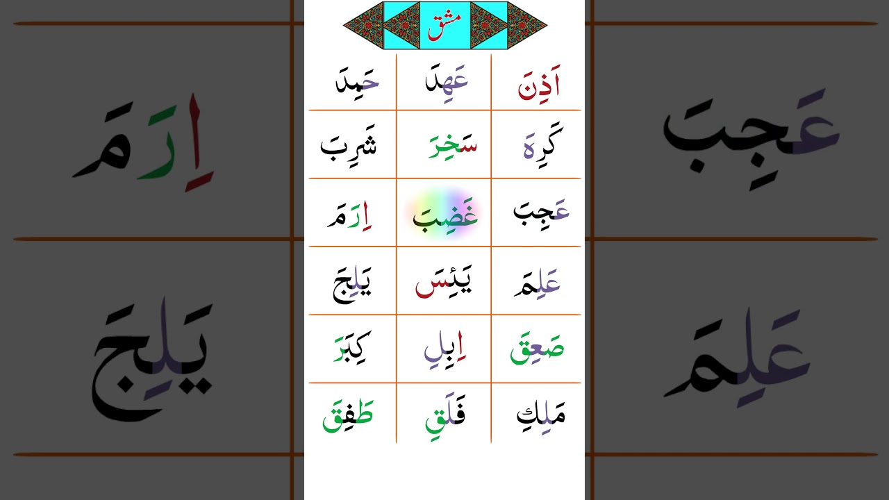 Iqra Qaida Takhti No. 4 Exercise | Zer (Kasra) Lesson for Beginners