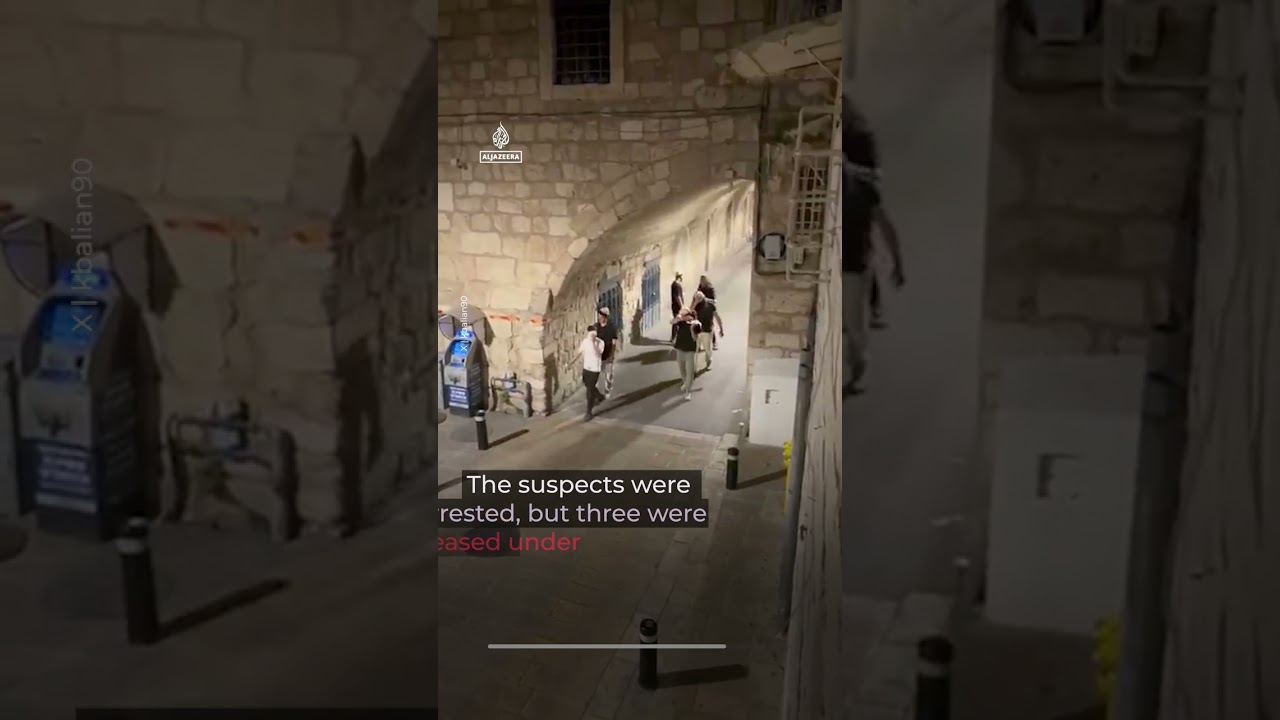 Israelis attack Armenian monastery in Jerusalem's Old City | AJ #shorts