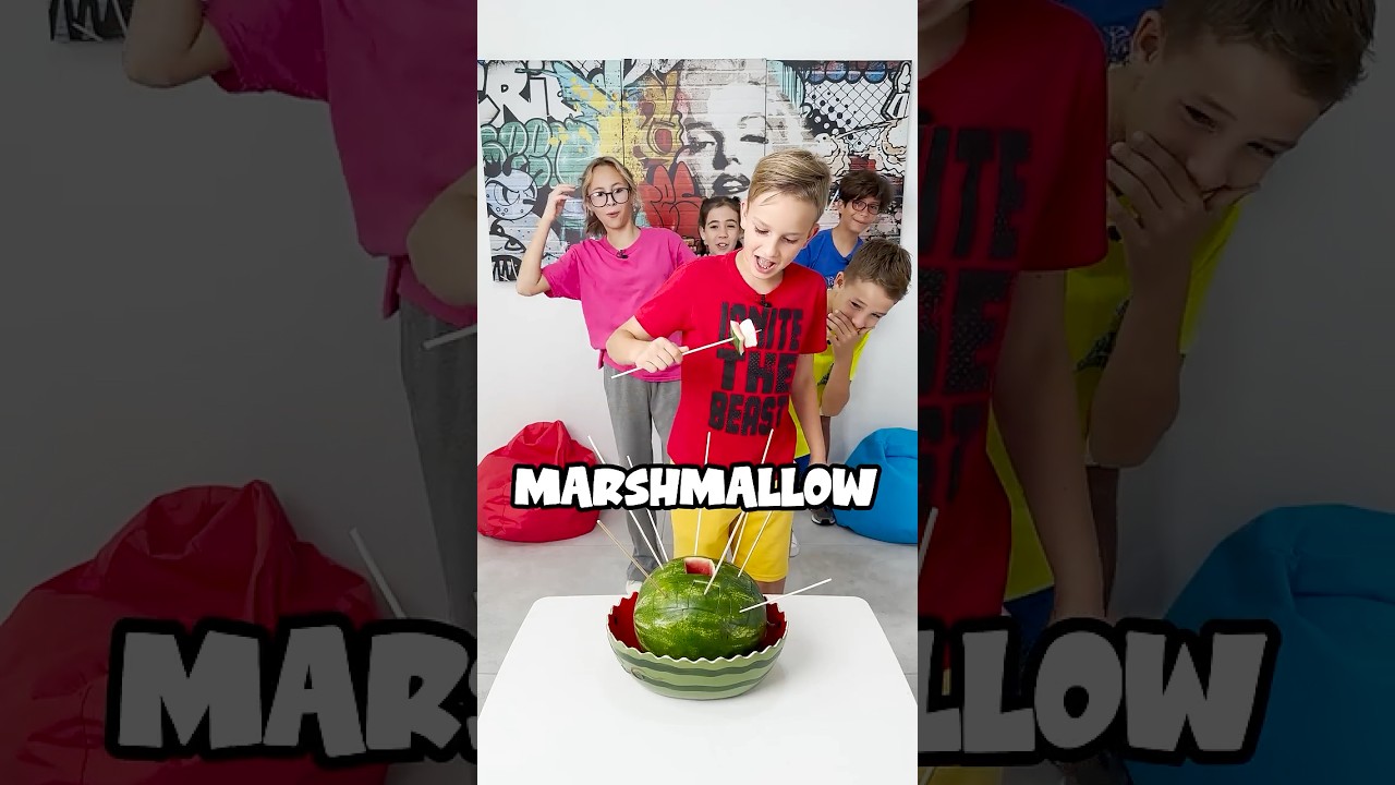 Eating watermelon challenge is so exciting, save it for later!