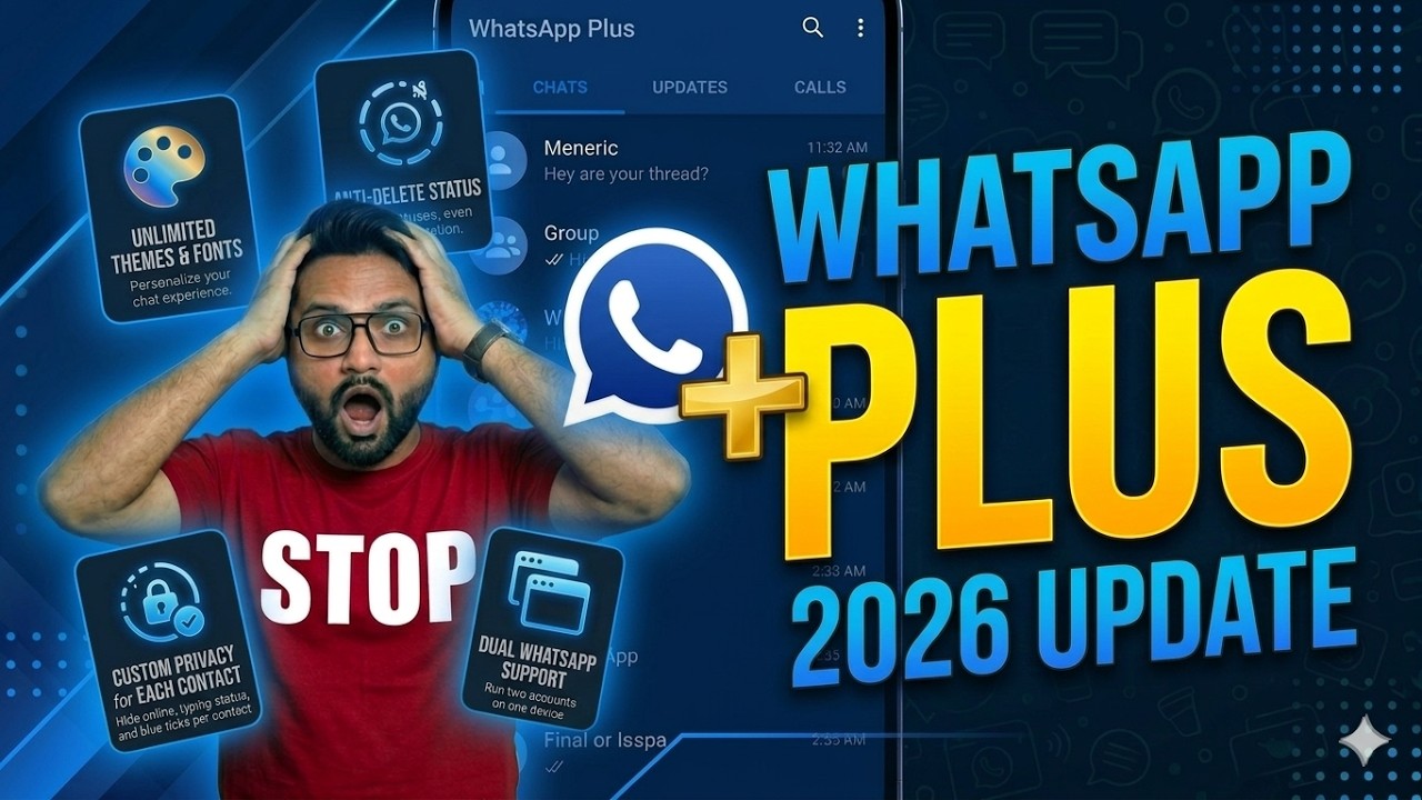 WhatsApp Plus 2026: 🎨 New Themes, Colors & 3D Stickers | Full Customization!