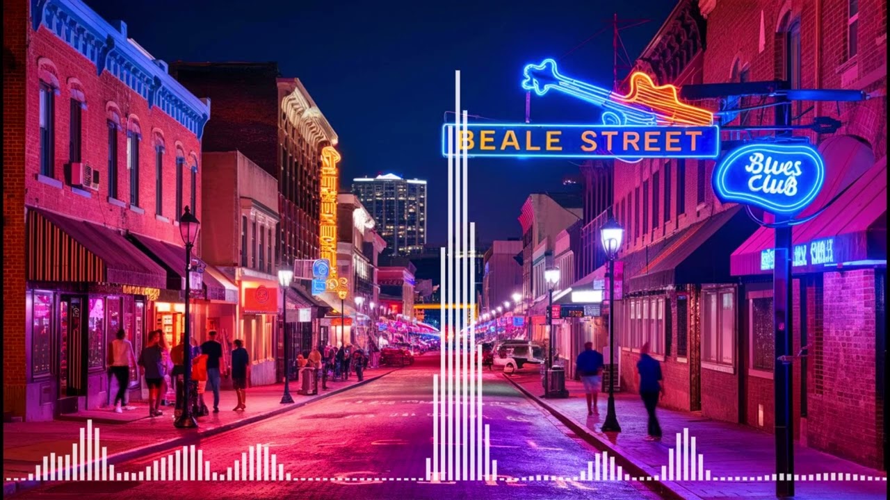 Beale Street – Soul Blues, Blues Guitar & Voice Without Words, Instrumental [No Copyright Music]
