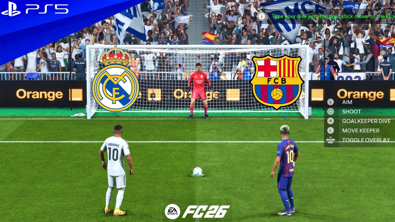 FC 26 | REAL MADRID VS FC BARCELONA | EL CLASICO | MBAPPE VS YAMAL | PENALTY SHOOTOUT - PS5