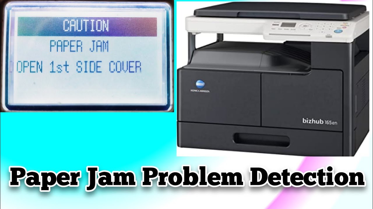 Paper Jam Problem Detection #Konica Minolta.