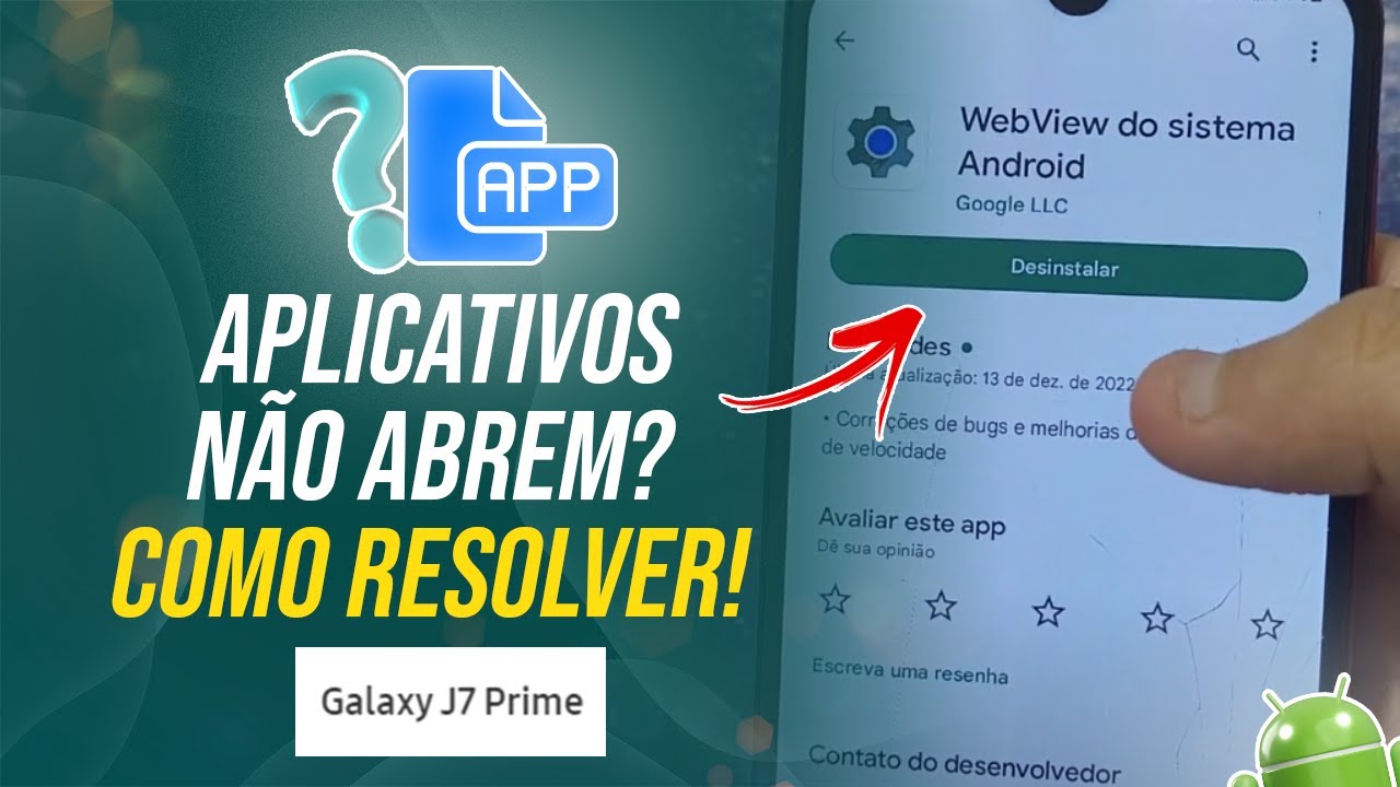 Samsung J7 Prime - Aplicativos não abrem? Como resolver !