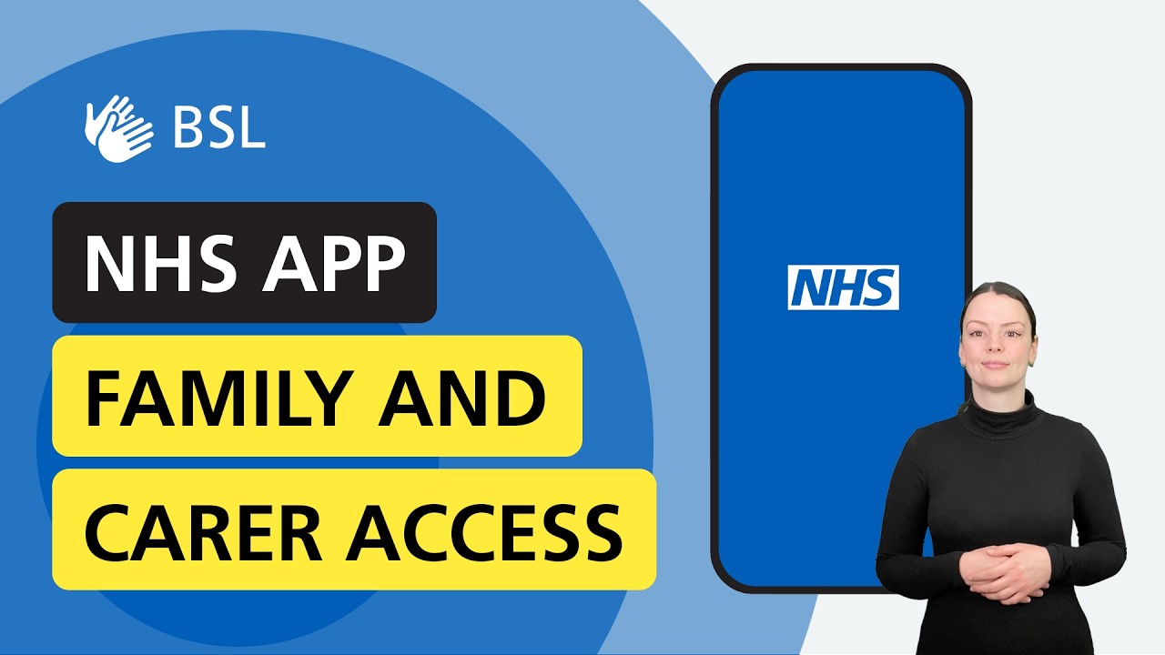 How to manage health services for others in the NHS App (BSL)