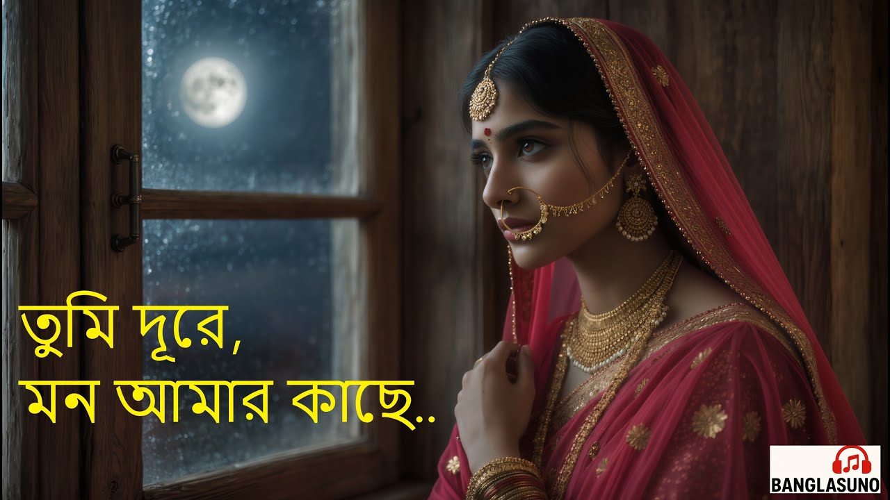 “তুমি দূরে, মন আমার কাছে” | Bengali Romantic Song | Love & Distance Story | Original Bengali Lyrics