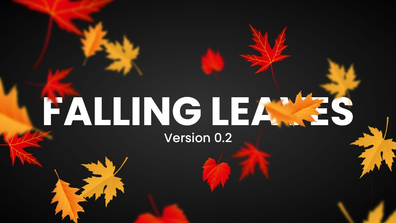 Remake | Pure CSS Leaves Animation Effects | Html and CSS Animation Effect Tutorial