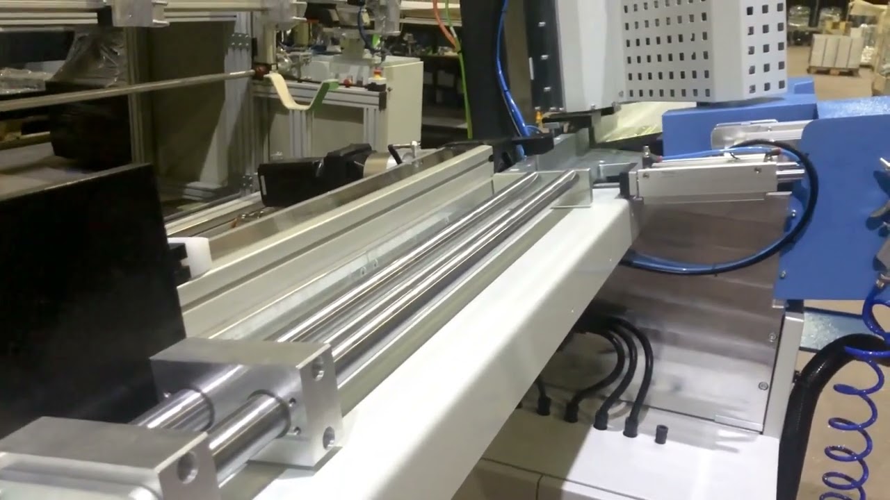 Seksiyonel kapı profili delme ve kesme makinası