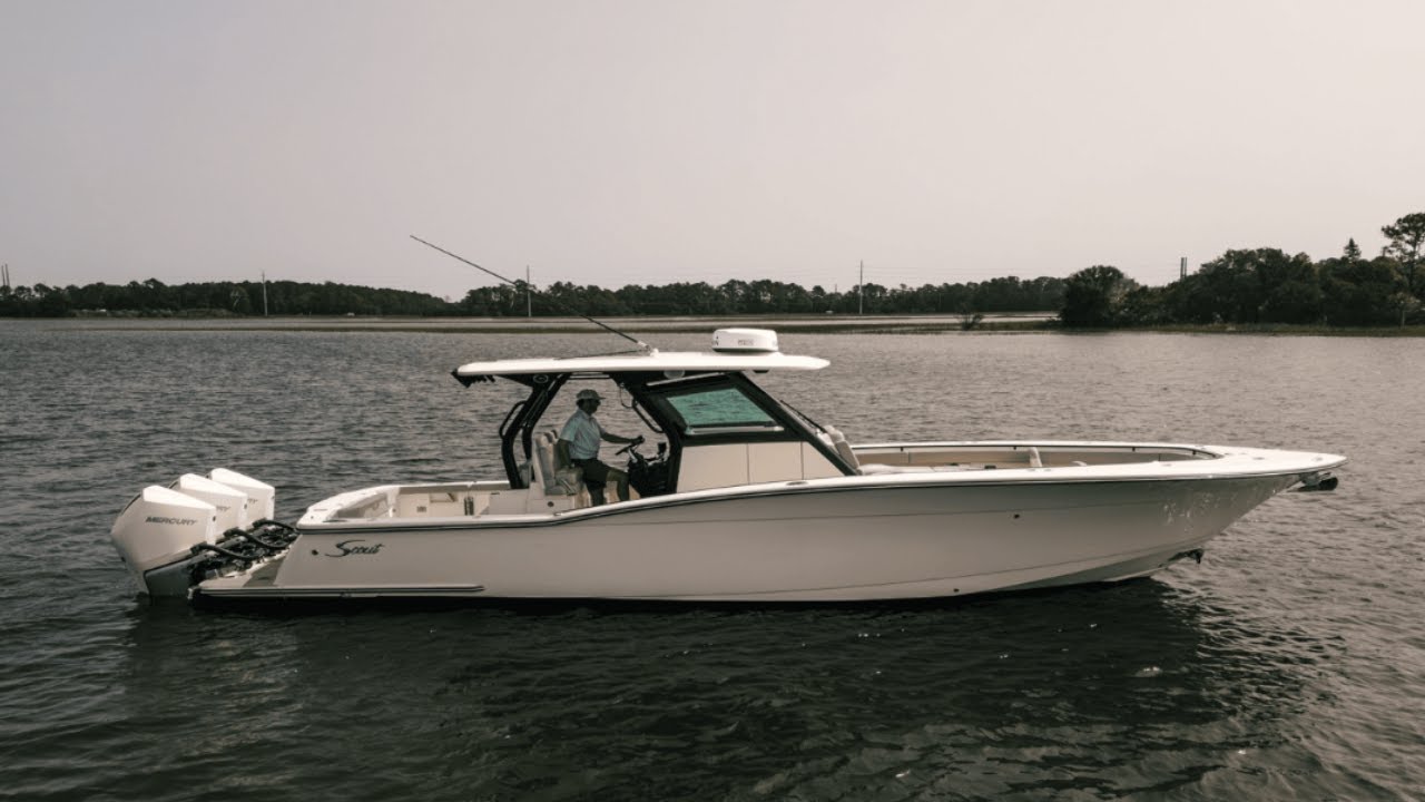 This Just In! 2023 Scout 355 LXF Boat For Sale at MarineMax Charleston, SC