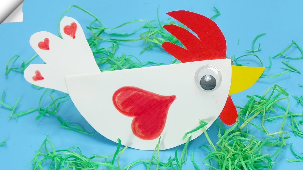 Easy way paper chickens for easter | Easy paper crafts